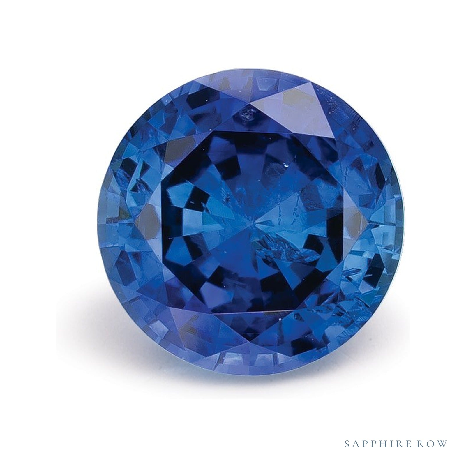 1.32 ct natural blue sapphire from Sri Lanka, round cut | Sapphire Row · cut4