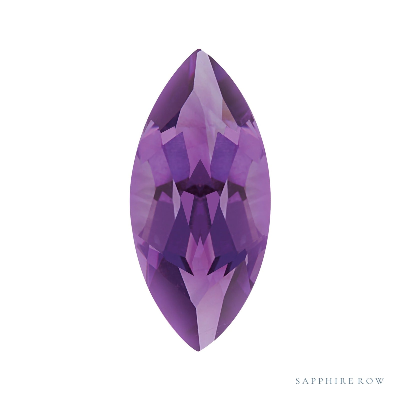 8x4 mm natural purple amethyst, marquise cut | Sapphire Row · cut4