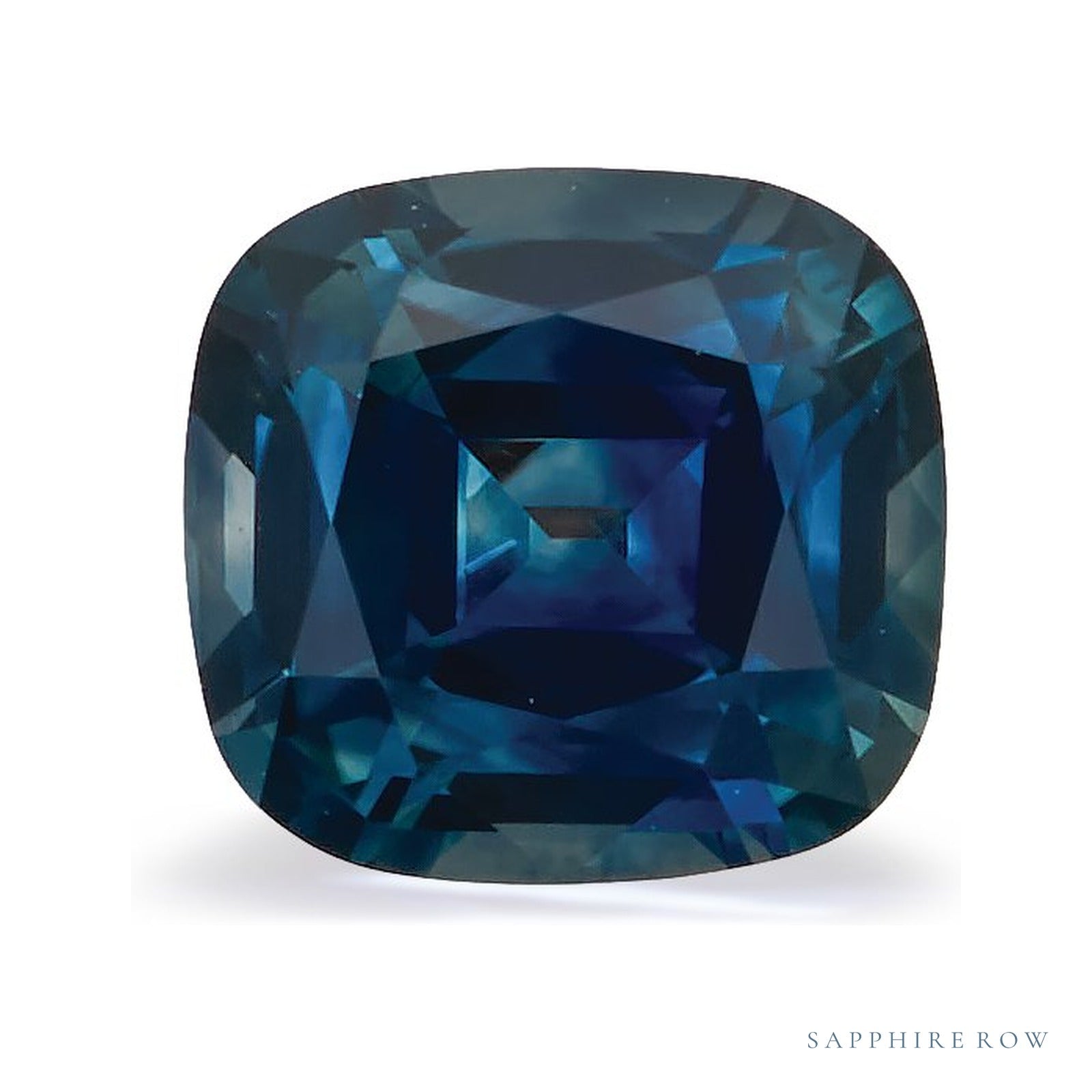 1.31 ct natural blue sapphire from United States, cushion cut | Sapphire Row · cut4