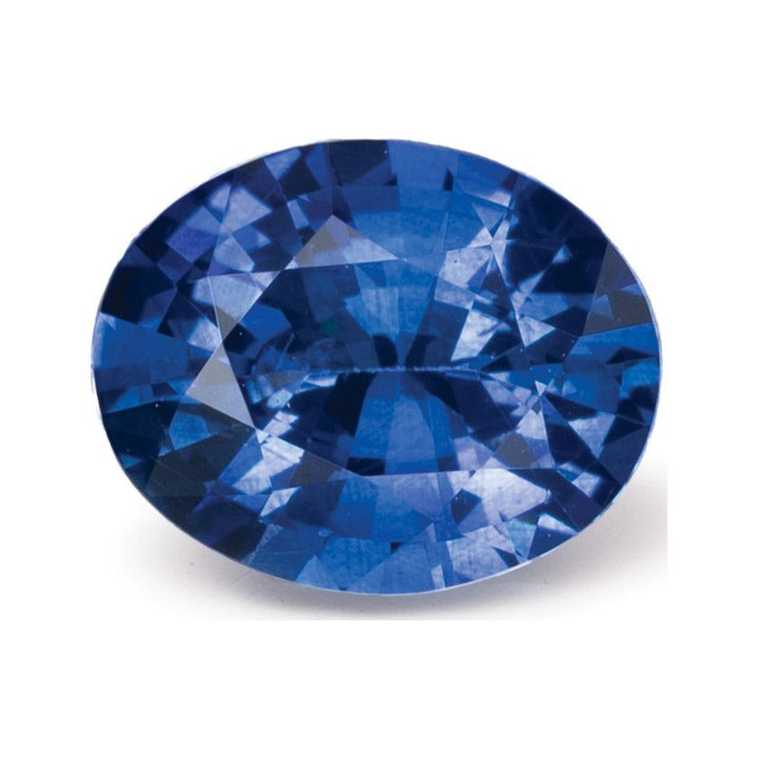 1.30 ct natural blue sapphire from Sri Lanka, oval cut | Sapphire Row · cut7
