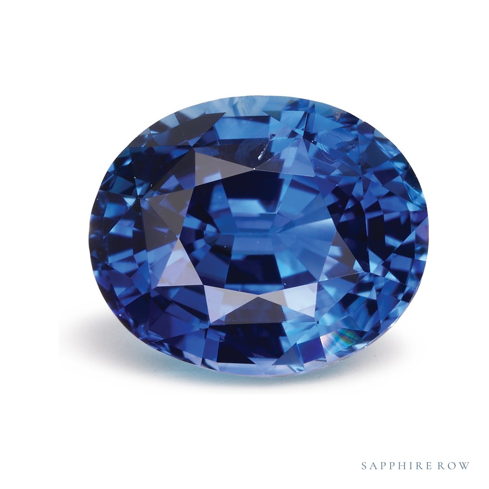 1.30 ct natural blue sapphire from Sri Lanka, oval cut | Sapphire Row · cut4