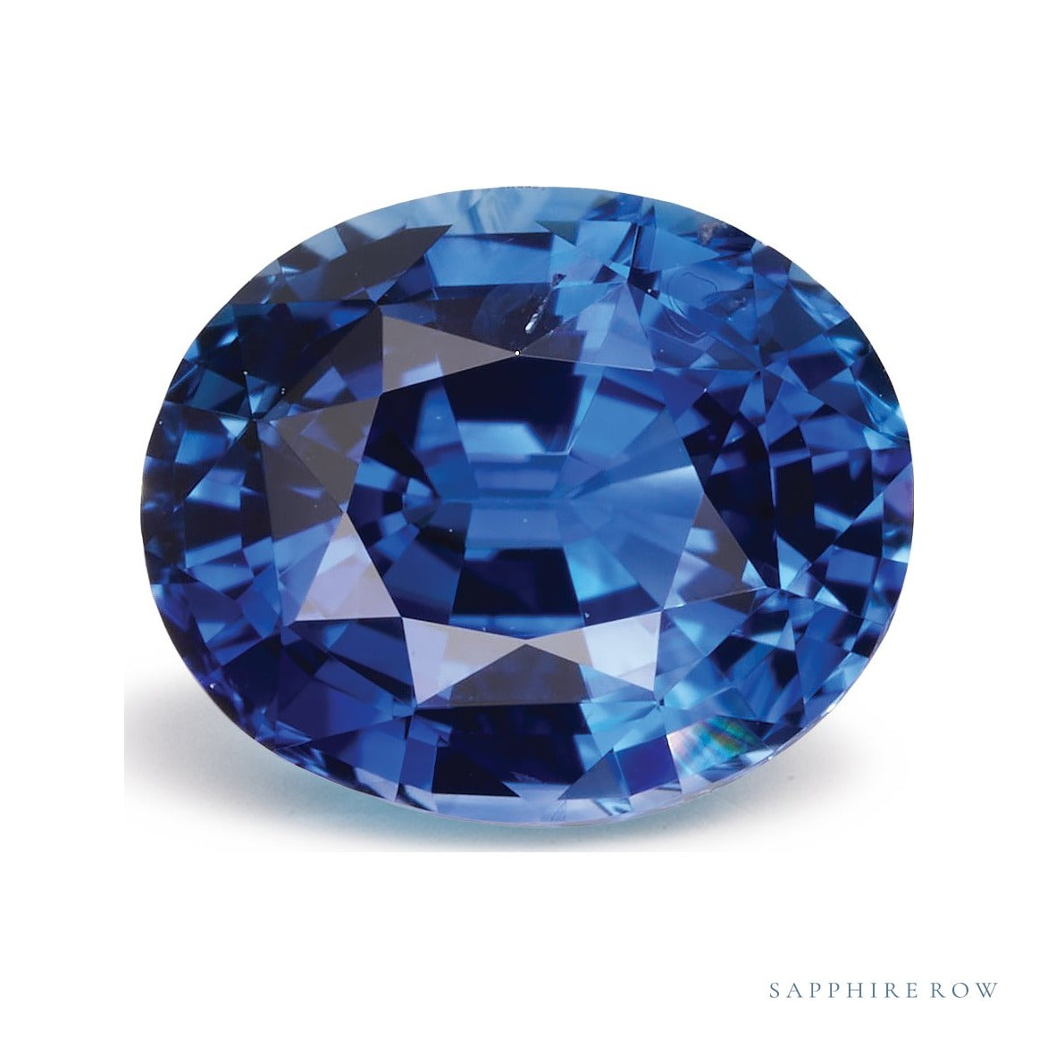1.30 ct natural blue sapphire from Sri Lanka, oval cut | Sapphire Row · cut7