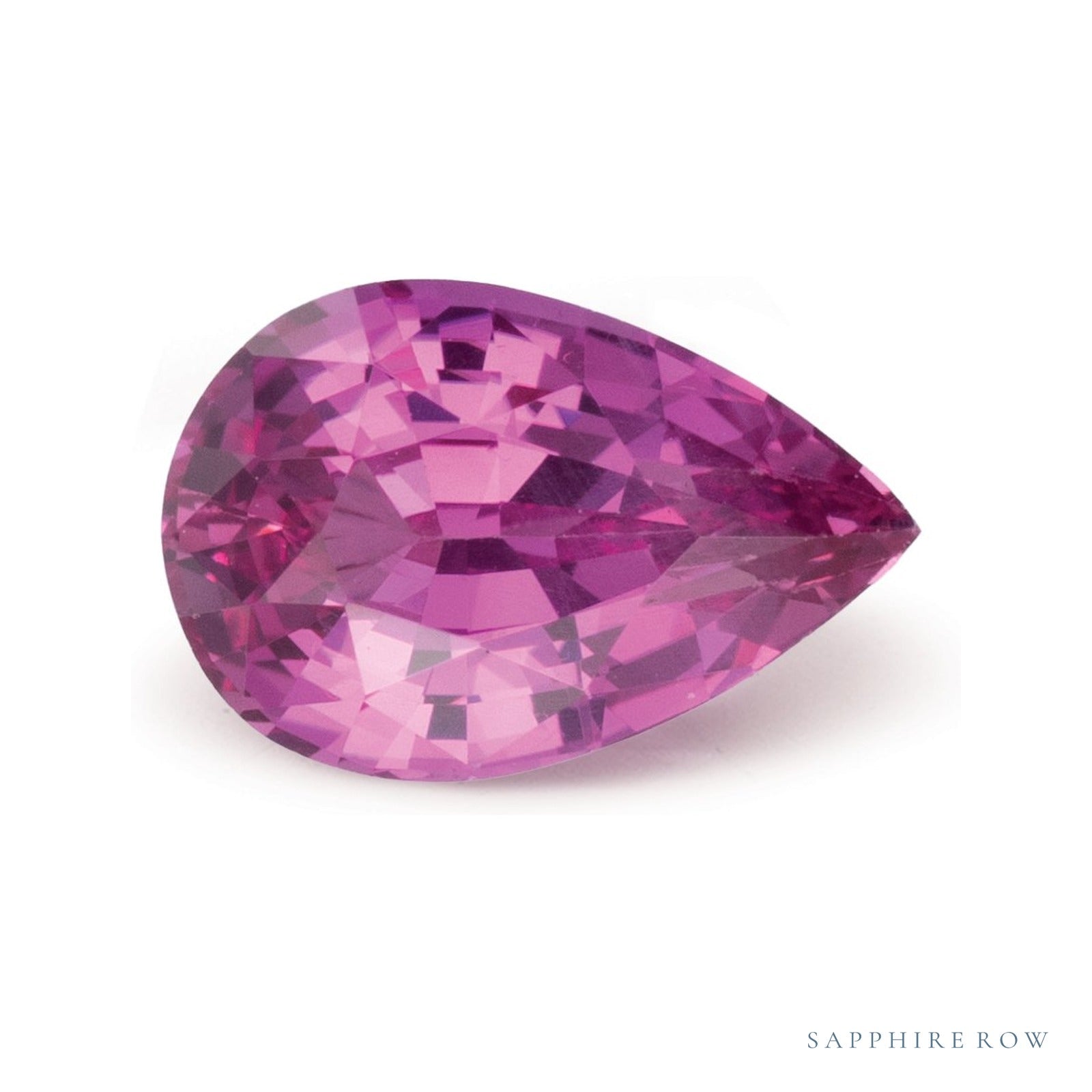 1.30 ct natural pink sapphire from Sri Lanka, pear cut | Sapphire Row · cut4