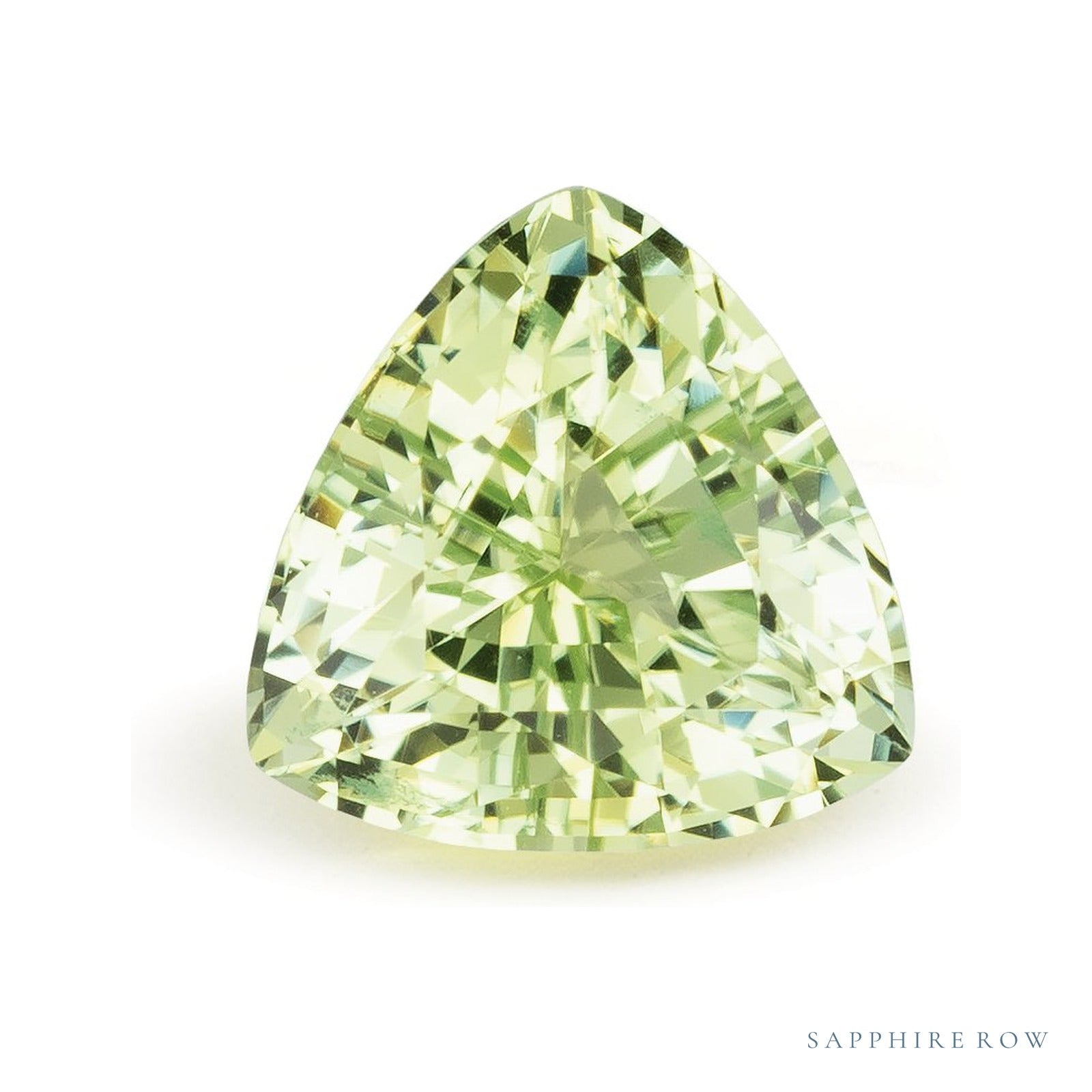 1.30 ct natural mint tourmaline from Nigeria, trillion cut | Sapphire Row · cut4