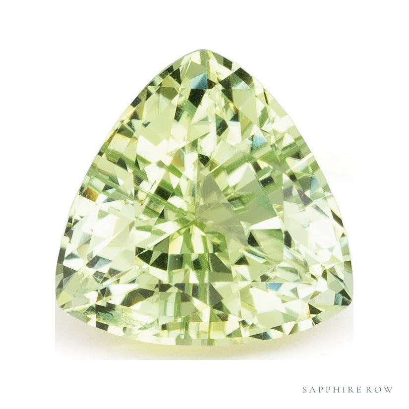 1.30 ct natural mint tourmaline from Nigeria, trillion cut | Sapphire Row · cut4 · cut5
