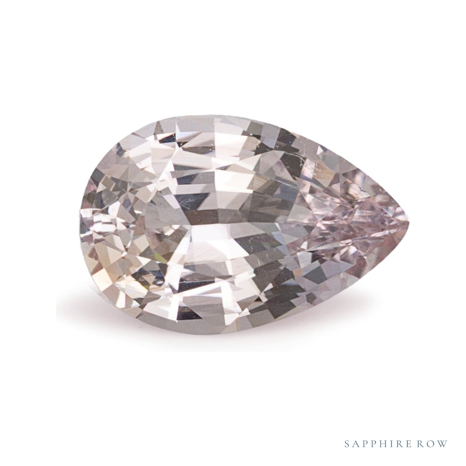 1.30 ct natural peach sapphire from Sri Lanka, pear cut | Sapphire Row · cut4