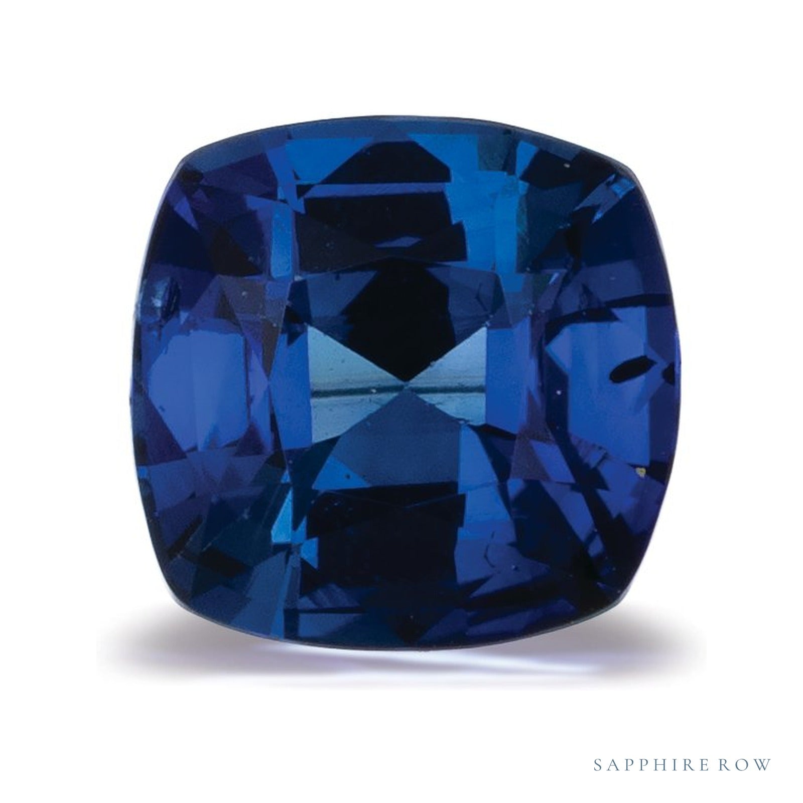 1.29 ct natural blue sapphire from Sri Lanka, cushion cut | Sapphire Row · cut4