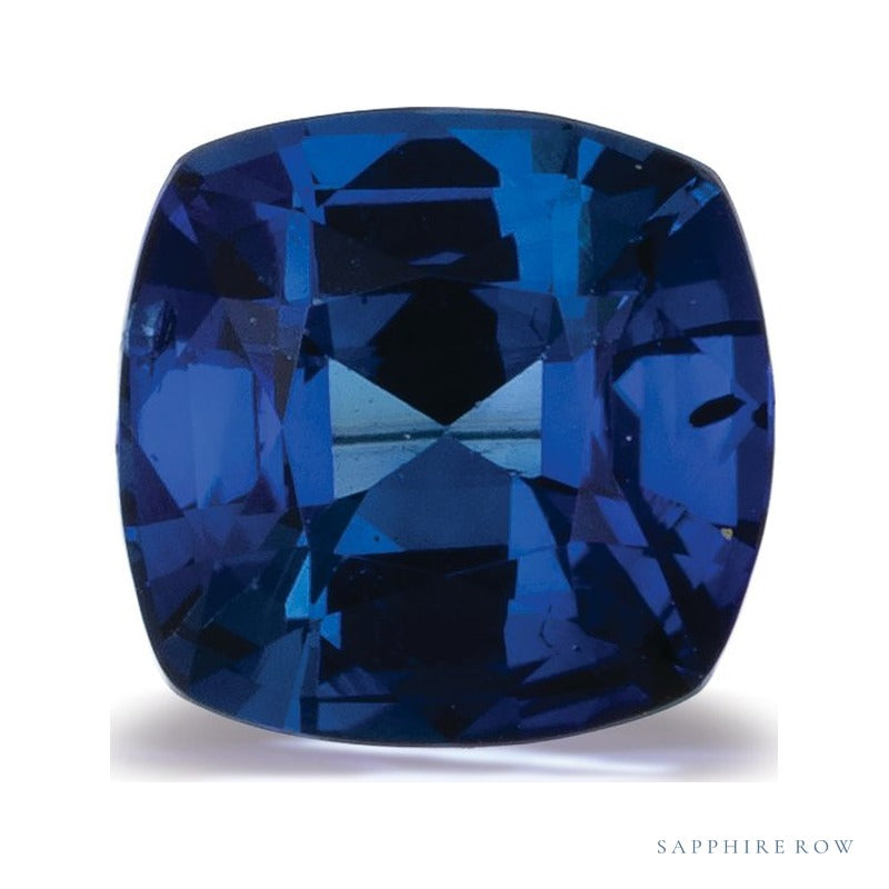 1.29 ct natural blue sapphire from Sri Lanka, cushion cut | Sapphire Row · cut6