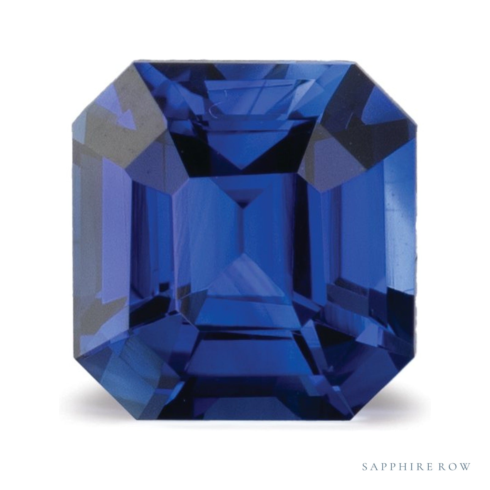 1.29 ct natural blue sapphire from Sri Lanka, emerald cut | Sapphire Row · cut4