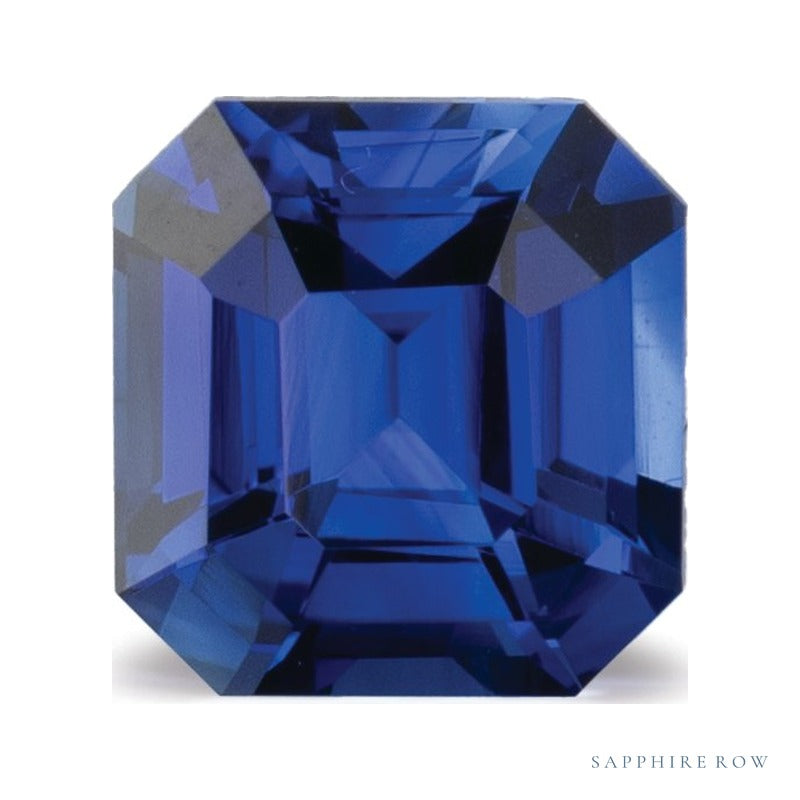 1.29 ct natural blue sapphire from Sri Lanka, emerald cut | Sapphire Row · cut7