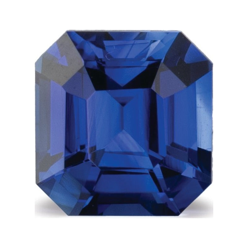 1.29 ct natural blue sapphire from Sri Lanka, emerald cut | Sapphire Row · cut7