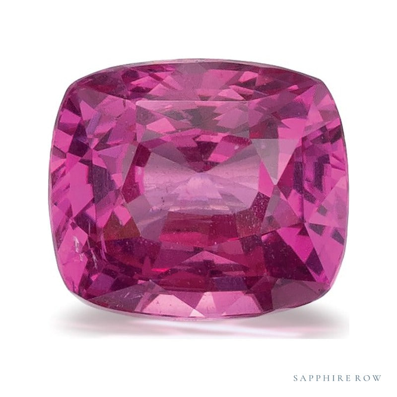 1.28 ct natural pink sapphire from Sri Lanka, antique cushion cut | Sapphire Row · cut7