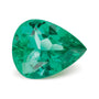 1.28 ct natural green emerald from Brazil, pear cut | Sapphire Row · cut7