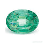 1.26 ct natural green emerald from Zambia, oval cut | Sapphire Row · cut7