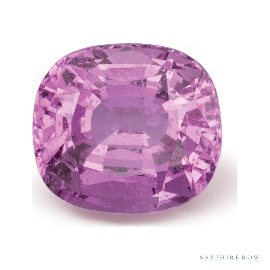 1.26 ct natural pink sapphire from Sri Lanka, antique cushion cut | Sapphire Row · cut6