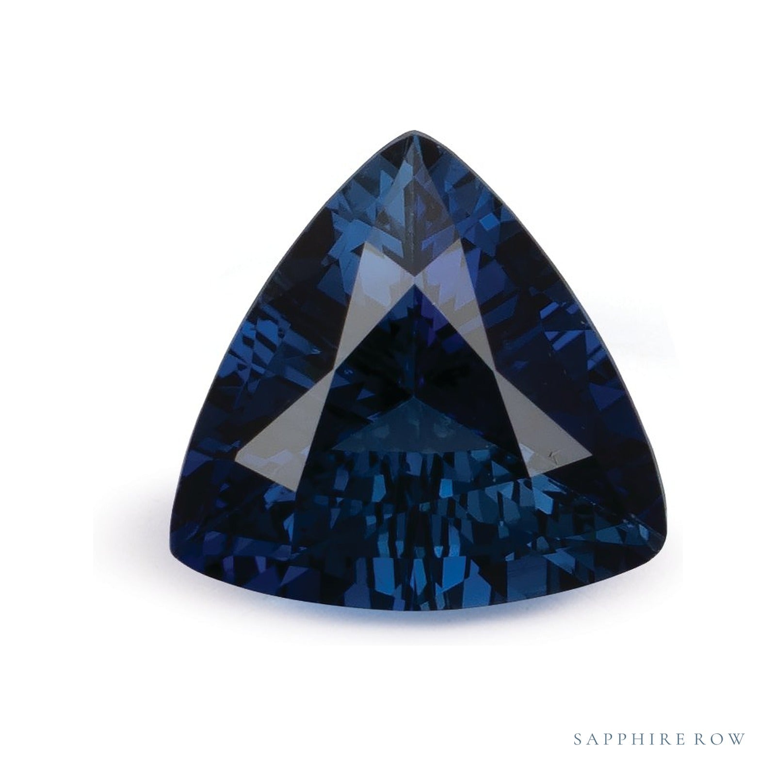 1.26 ct natural blue sapphire from Sri Lanka, trillion cut | Sapphire Row · cut4