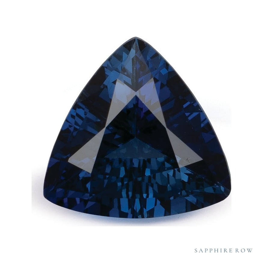 1.26 ct natural blue sapphire from Sri Lanka, trillion cut | Sapphire Row · cut7