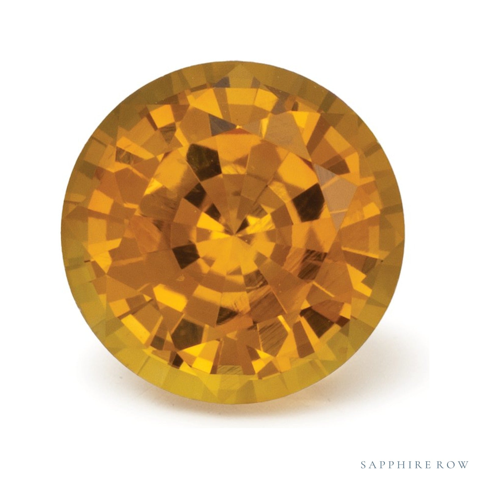 1.26 ct natural yellow sapphire from Sri Lanka, round cut | Sapphire Row · cut4