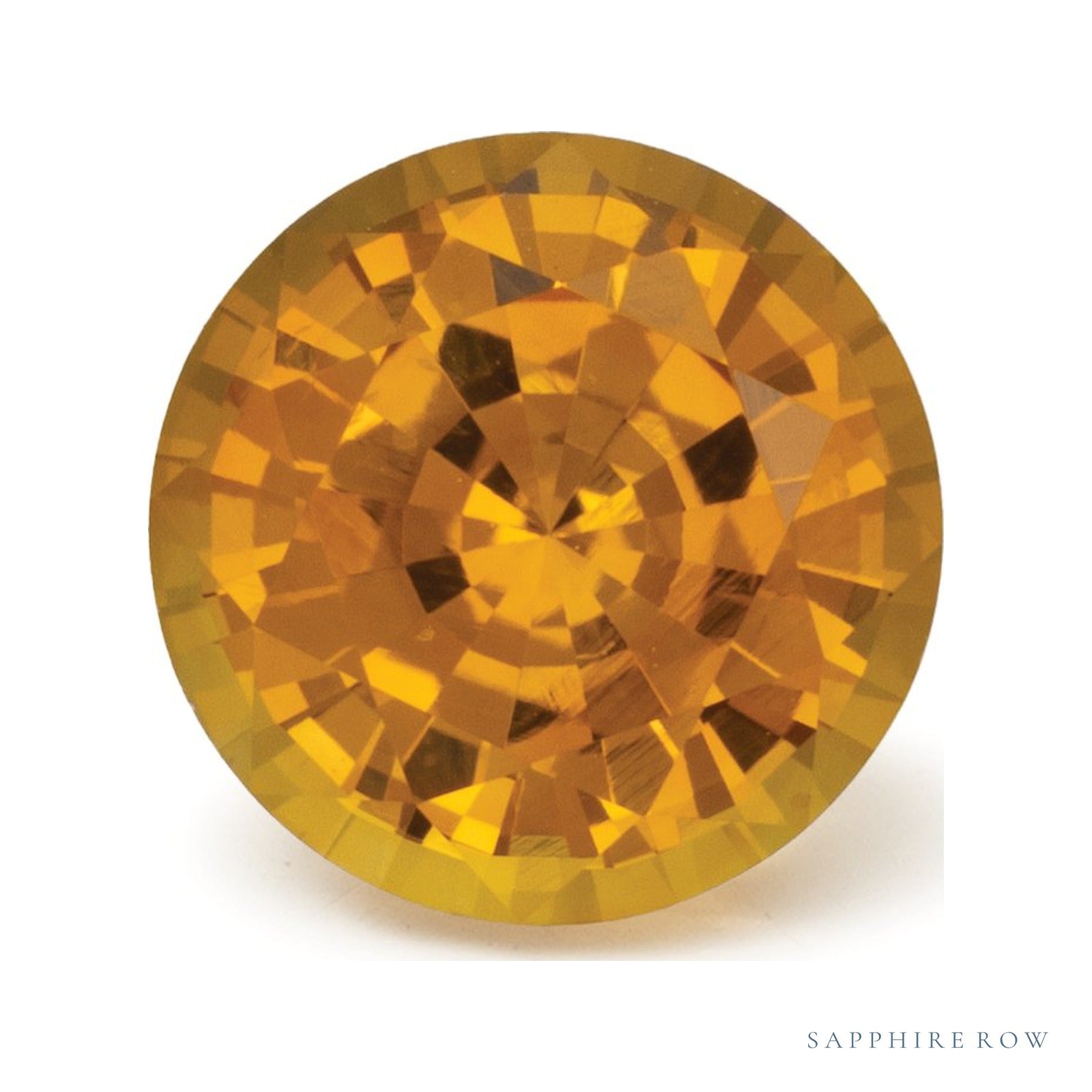 1.26 ct natural yellow sapphire from Sri Lanka, round cut | Sapphire Row · cut4