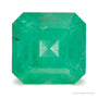1.25 ct natural green emerald from Zambia, asscher cut | Sapphire Row · cut7