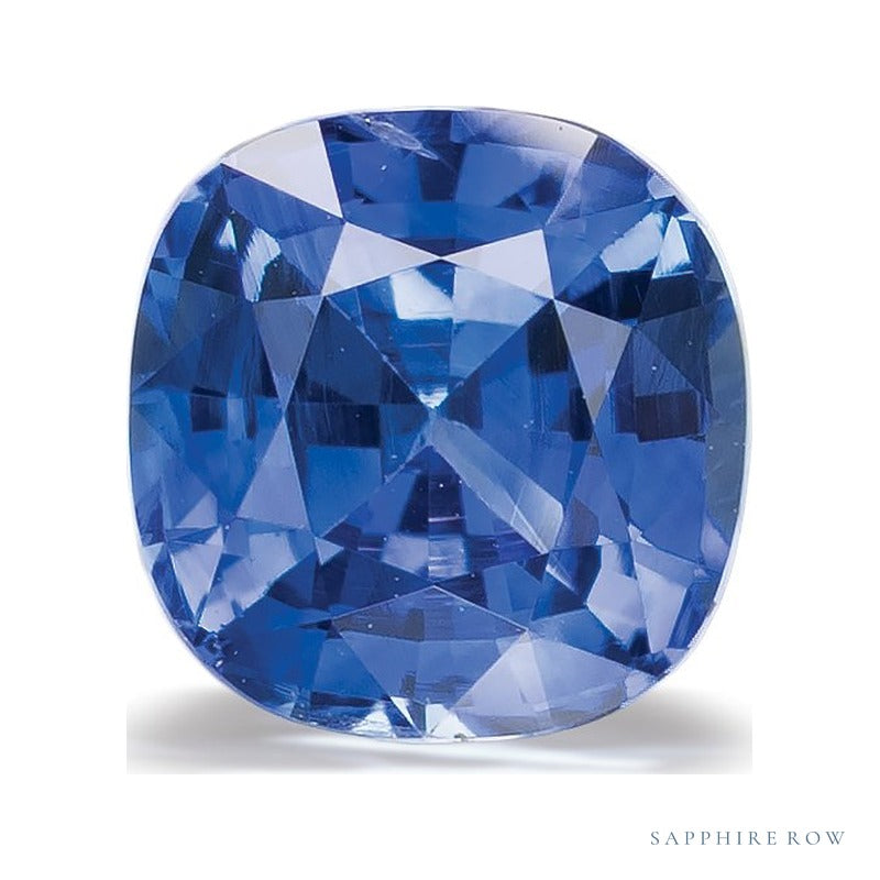 1.24 ct natural blue sapphire from Sri Lanka, cushion cut | Sapphire Row · cut6