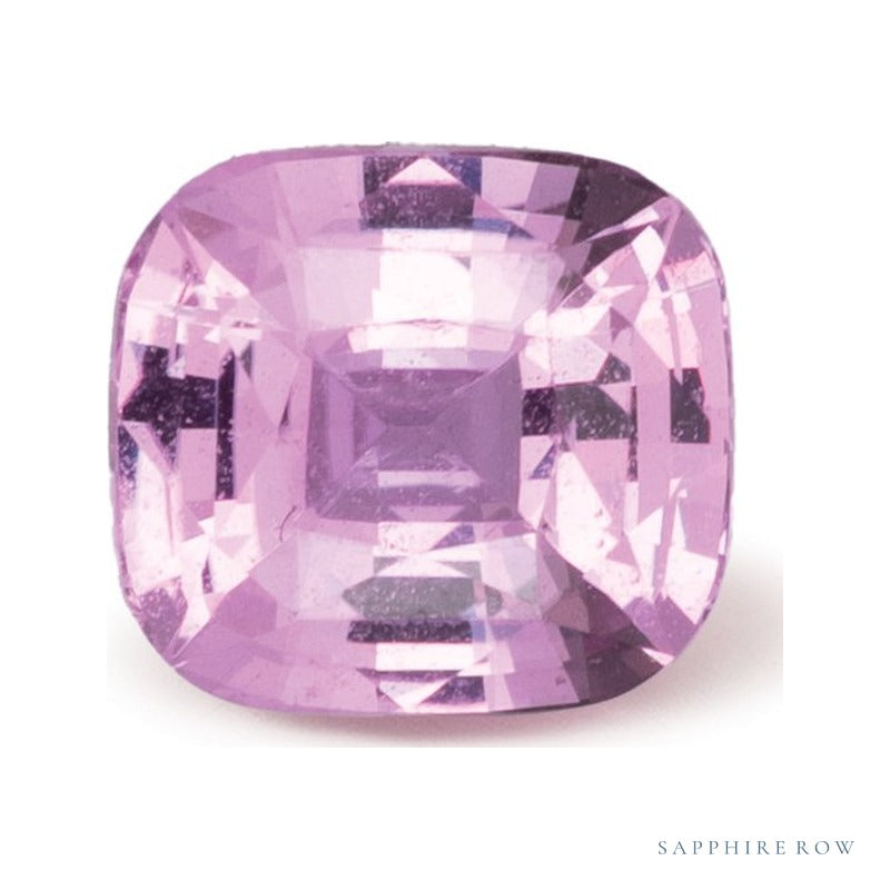 1.23 ct natural pink sapphire from Sri Lanka, antique cushion cut | Sapphire Row · cut7