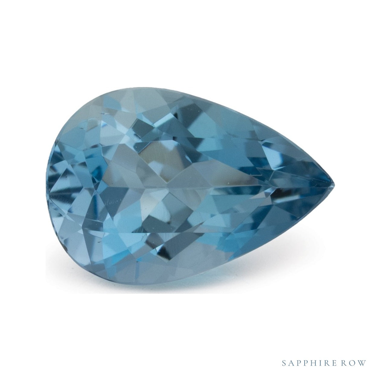 1.22 ct natural blue aquamarine from Madagascar, pear cut | Sapphire Row · cut4 · cut5