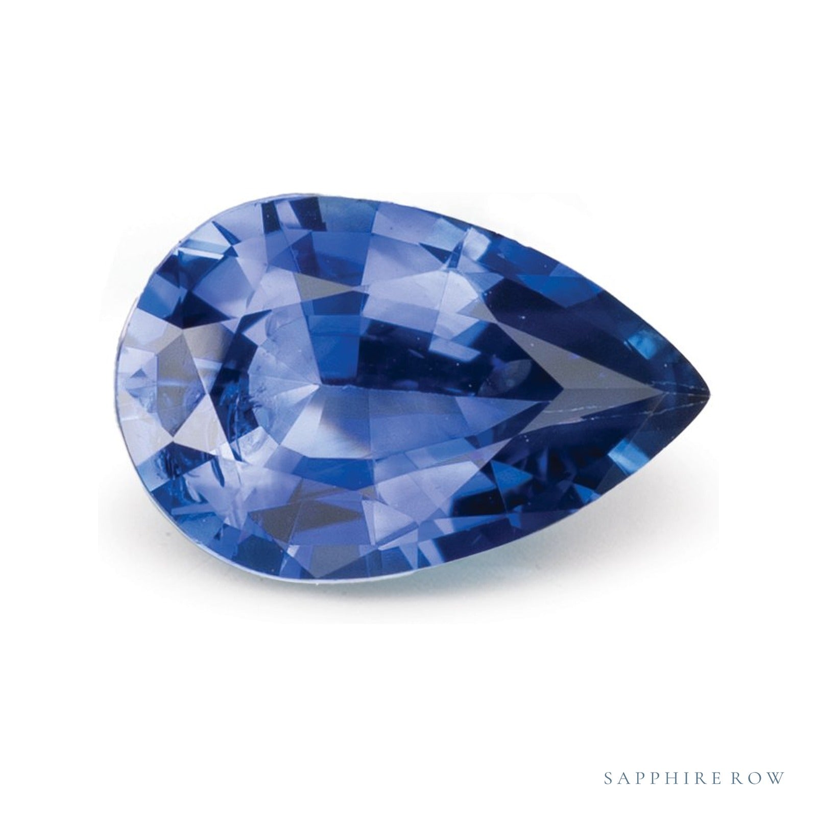 1.23 ct natural blue sapphire from Sri Lanka, pear cut | Sapphire Row · cut4