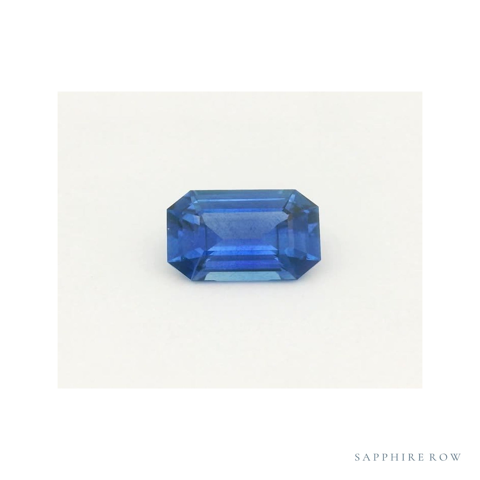 1.22 ct natural blue sapphire from Sri Lanka, emerald cut | Sapphire Row · cut4