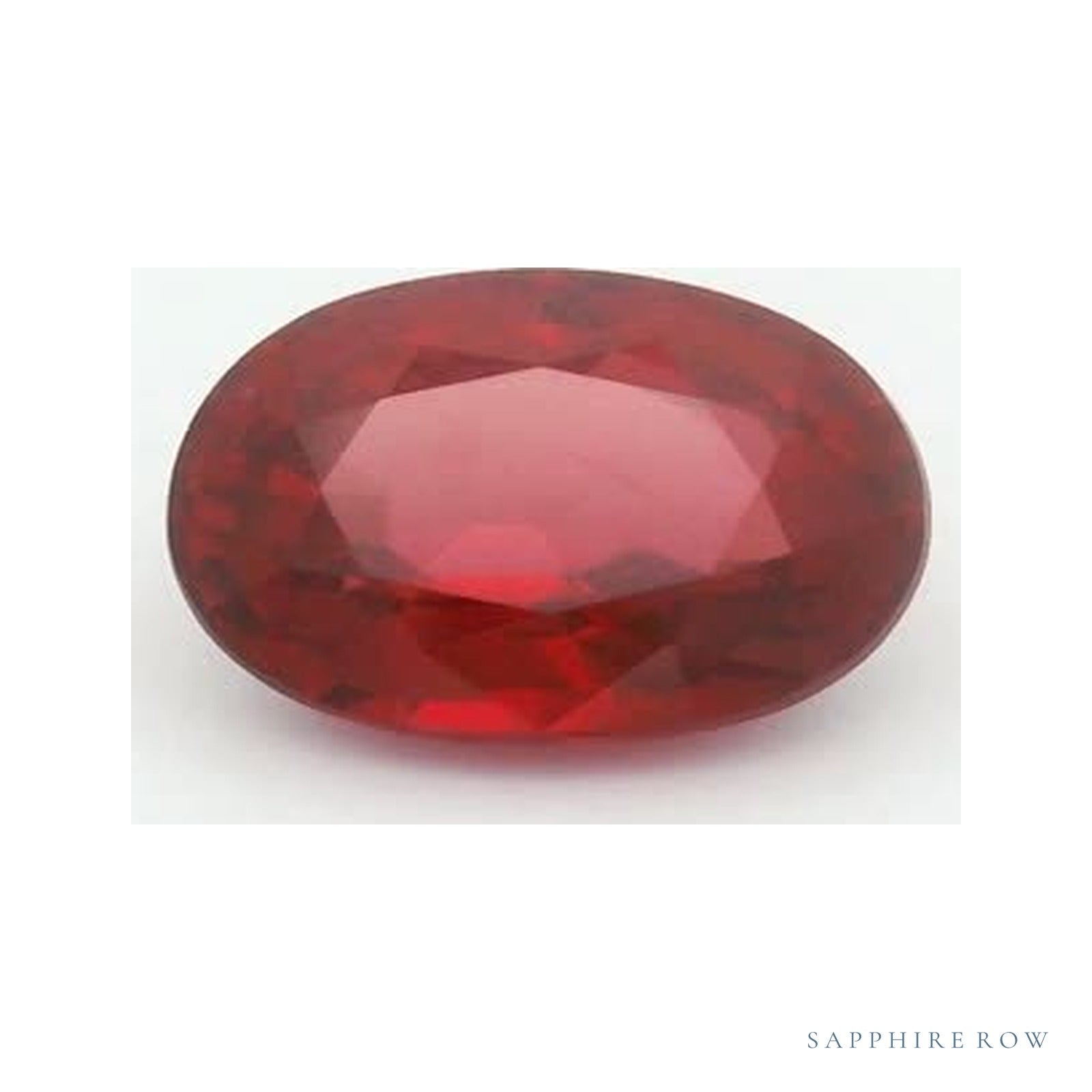 1.21 ct natural red ruby from Mozambique, oval cut | Sapphire Row · cut4