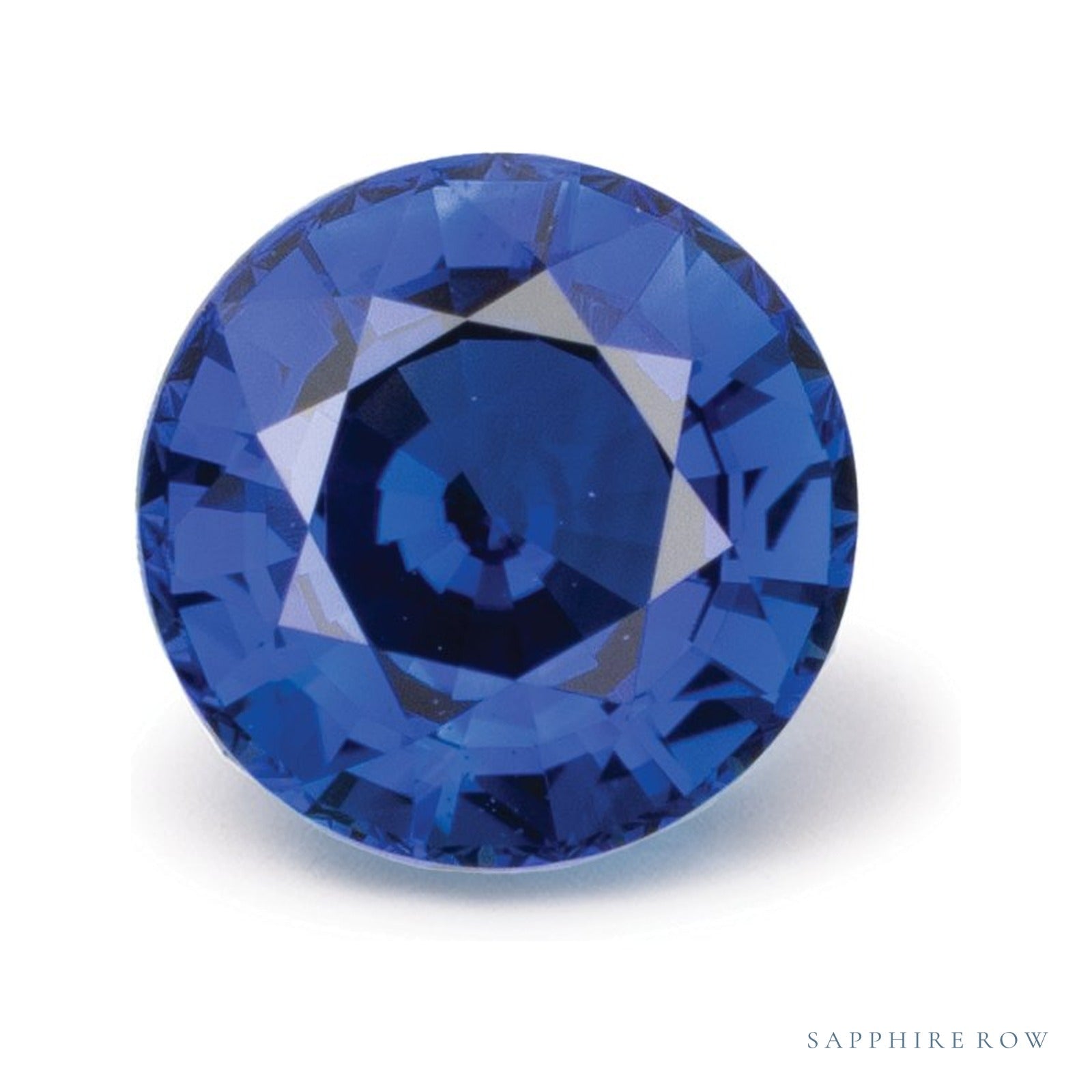 1.20 ct natural blue sapphire from Sri Lanka, round cut | Sapphire Row · cut4
