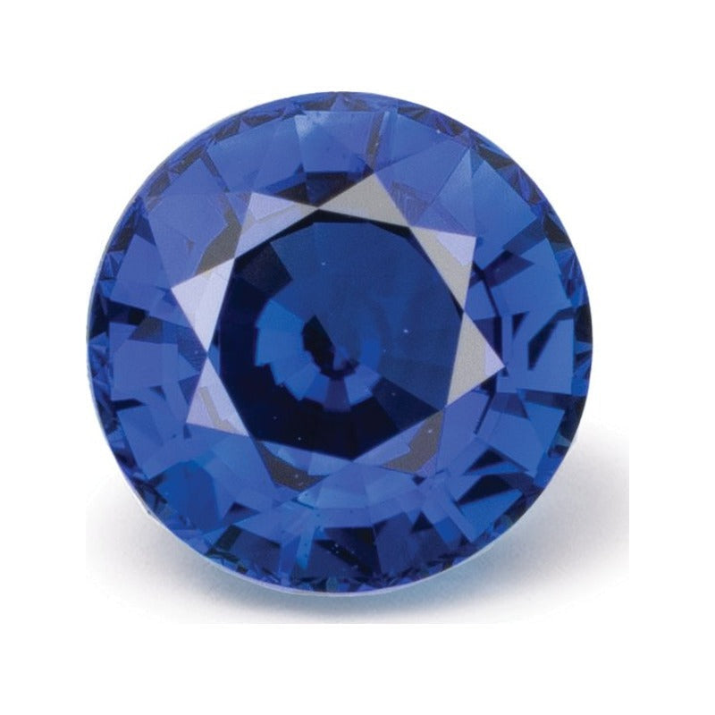 1.20 ct natural blue sapphire from Sri Lanka, round cut | Sapphire Row · cut7