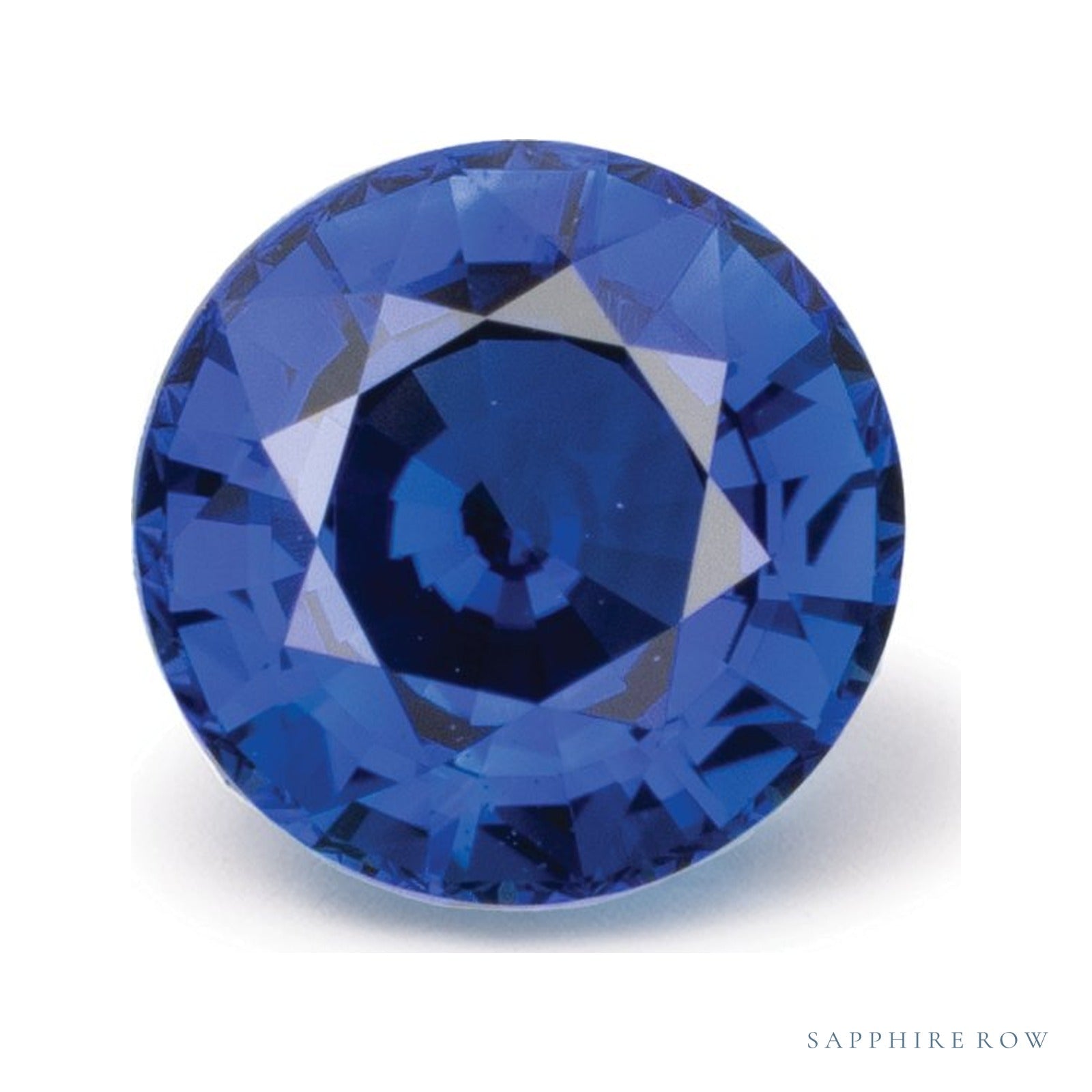 1.20 ct natural blue sapphire from Sri Lanka, round cut | Sapphire Row · cut4