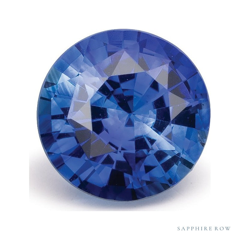 1.20 ct natural blue sapphire from Sri Lanka, round cut | Sapphire Row · cut7