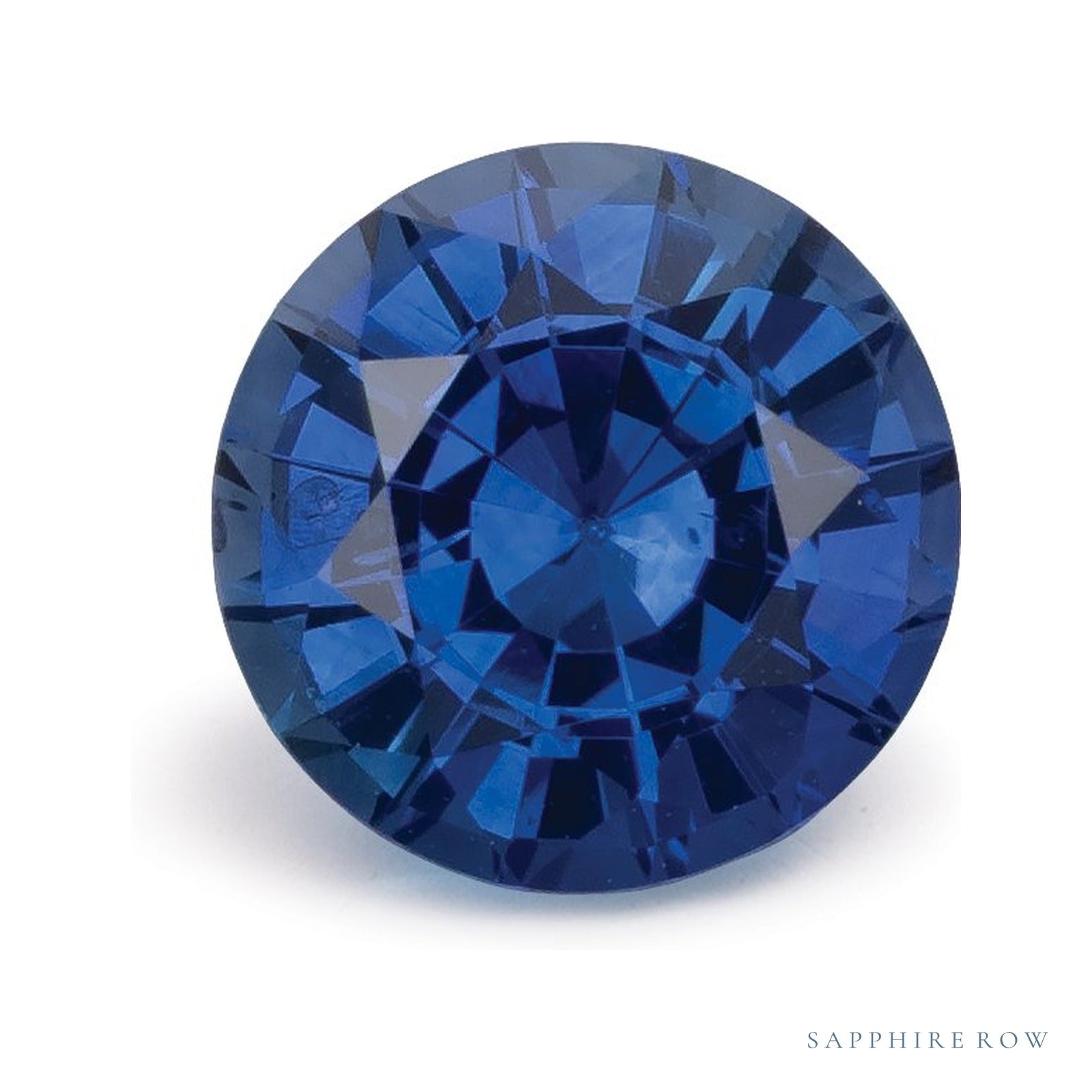 1.20 ct natural blue sapphire from Sri Lanka, round cut | Sapphire Row · cut4