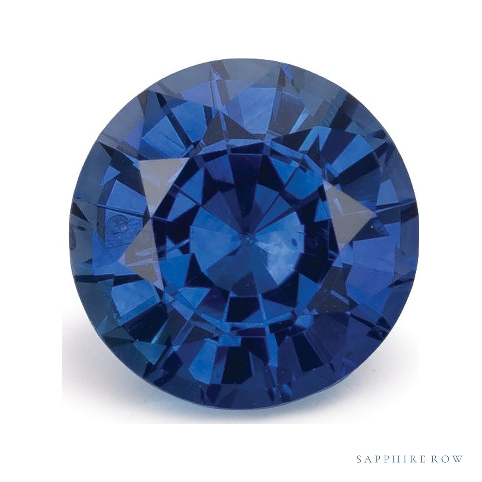 1.20 ct natural blue sapphire from Sri Lanka, round cut | Sapphire Row · cut4