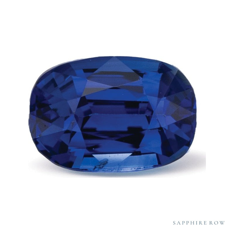 1.20 ct natural blue sapphire from Sri Lanka, antique cushion cut | Sapphire Row · cut6