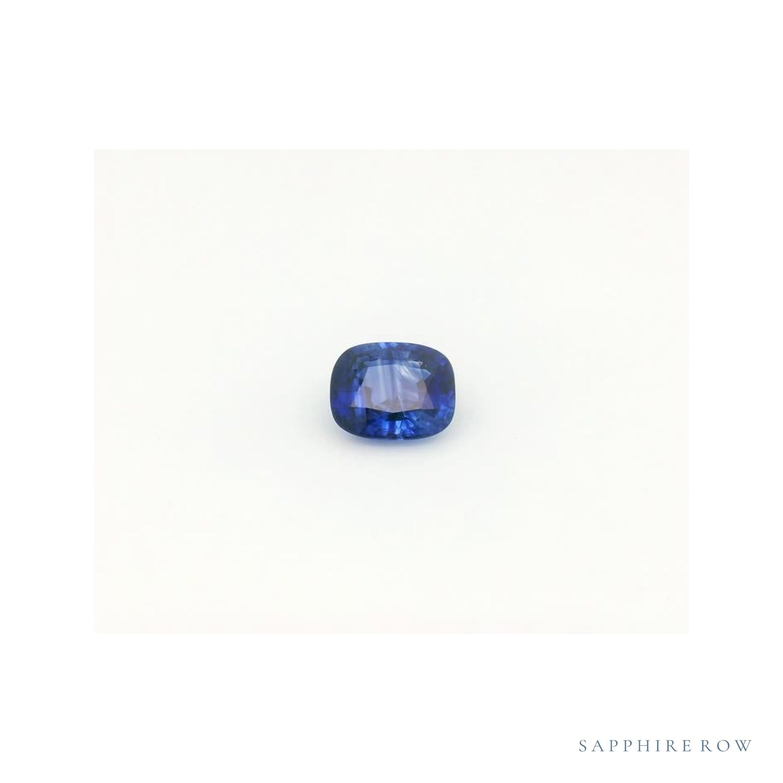 1.20 ct natural blue sapphire from Sri Lanka, cushion cut | Sapphire Row · cut4