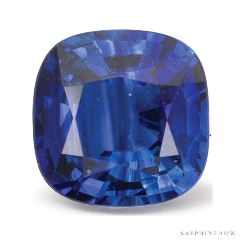1.20 ct natural blue sapphire from Sri Lanka, cushion cut | Sapphire Row · cut7