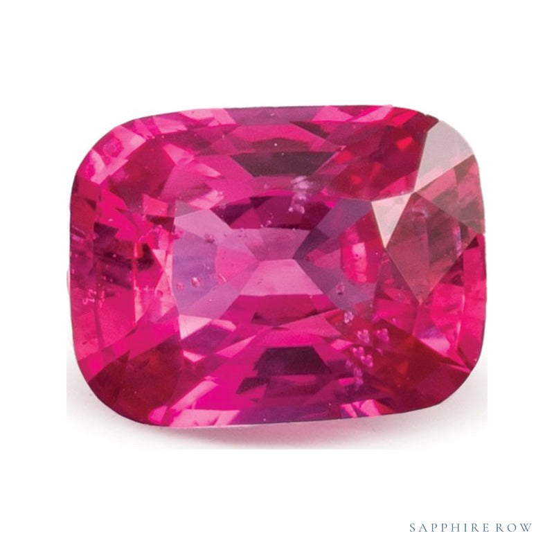 1.20 ct natural red ruby from Mozambique, antique cushion cut | Sapphire Row · cut6