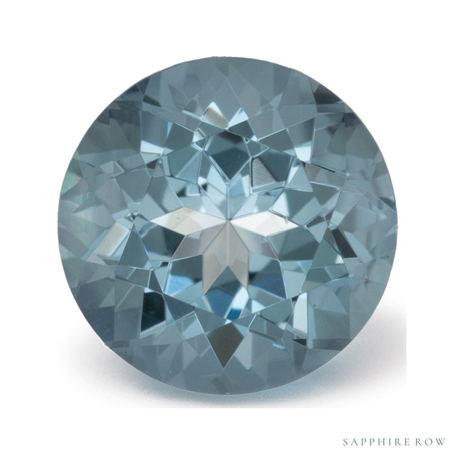 1.18 ct natural blue aquamarine from Mozambique, round cut | Sapphire Row · cut4