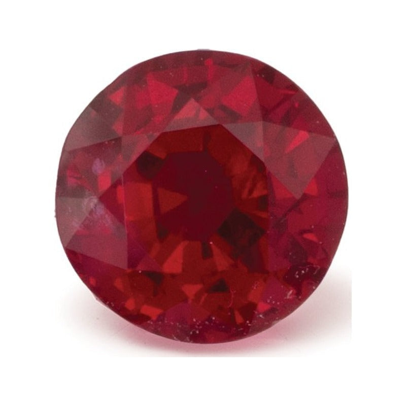 1.18 ct natural red ruby from Mozambique, round cut | Sapphire Row · cut7