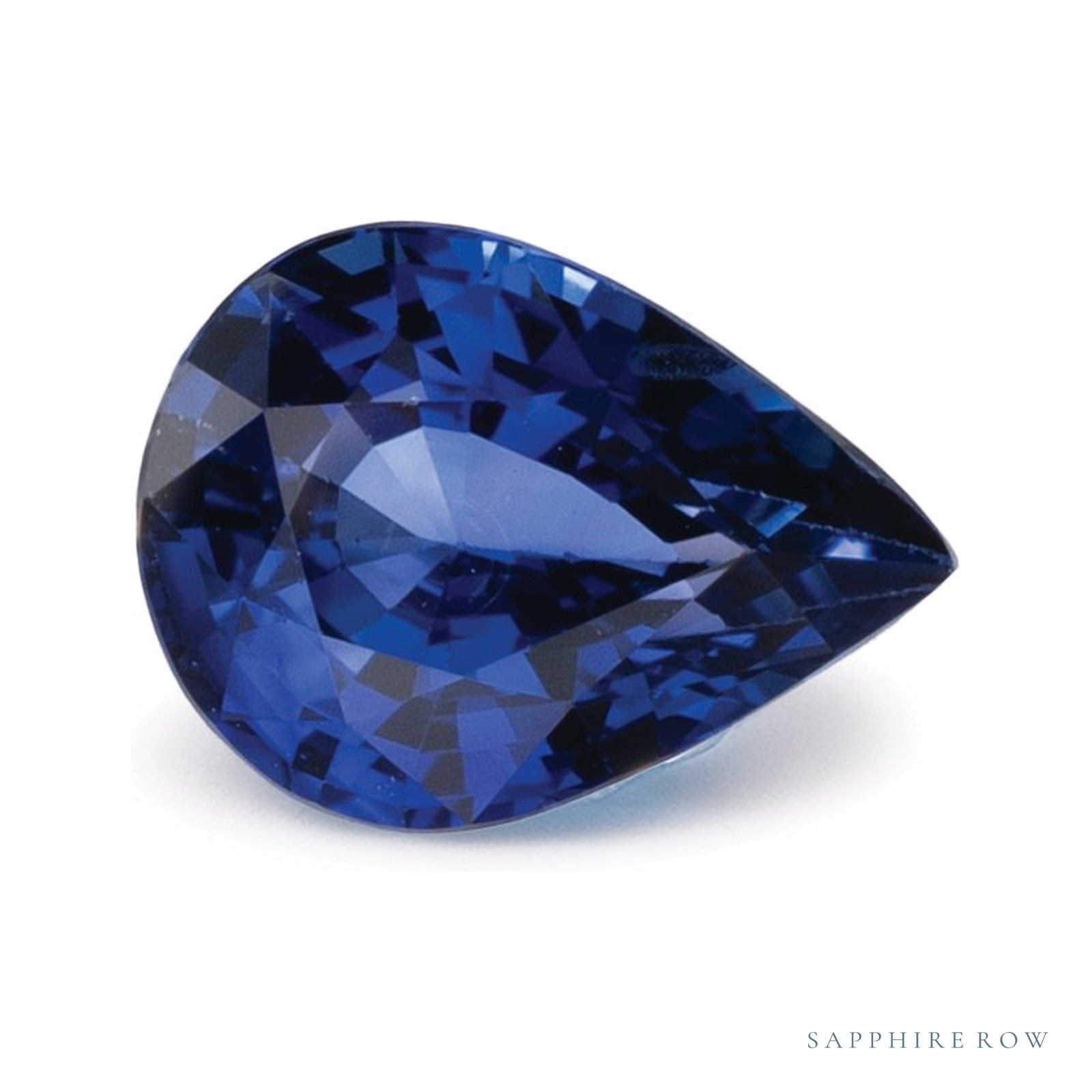 1.17 ct natural blue sapphire from Sri Lanka, pear cut | Sapphire Row · cut4
