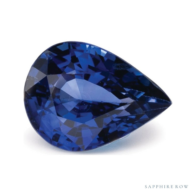 1.17 ct natural blue sapphire from Sri Lanka, pear cut | Sapphire Row · cut7
