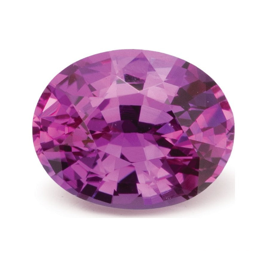 1.17 ct natural pink sapphire from Sri Lanka, oval cut | Sapphire Row · cut7