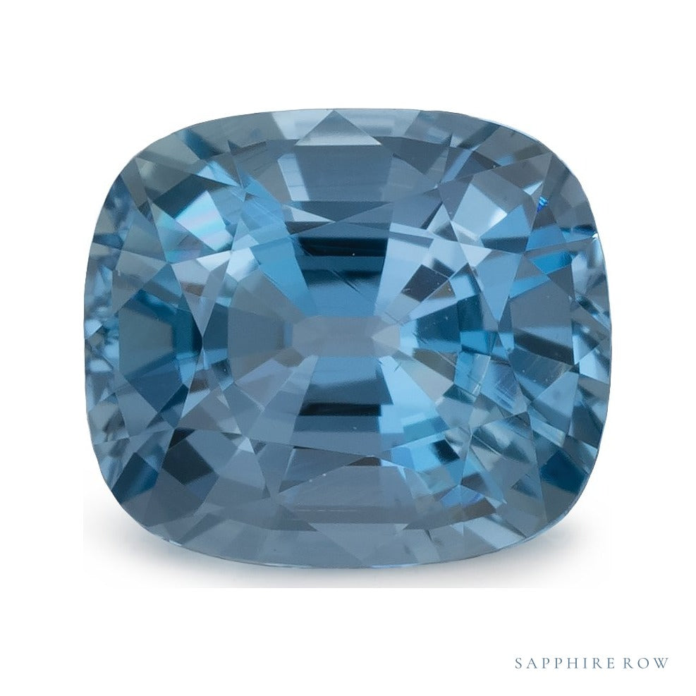 1.17 ct natural blue aquamarine from Madagascar, antique cushion cut | Sapphire Row · cut4 · cut5
