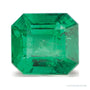 1.17 ct natural green emerald from Zambia, asscher cut | Sapphire Row · cut7