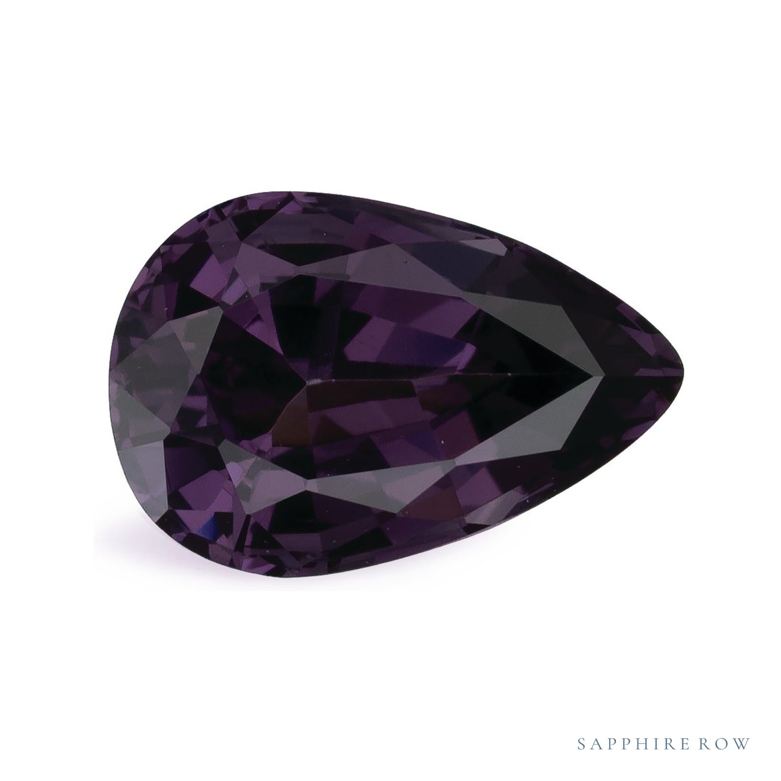 1.17 ct natural purple spinel from Tanzania, pear cut | Sapphire Row · cut4