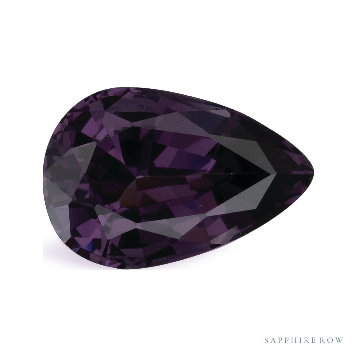 1.17 ct natural purple spinel from Tanzania, pear cut | Sapphire Row · cut7