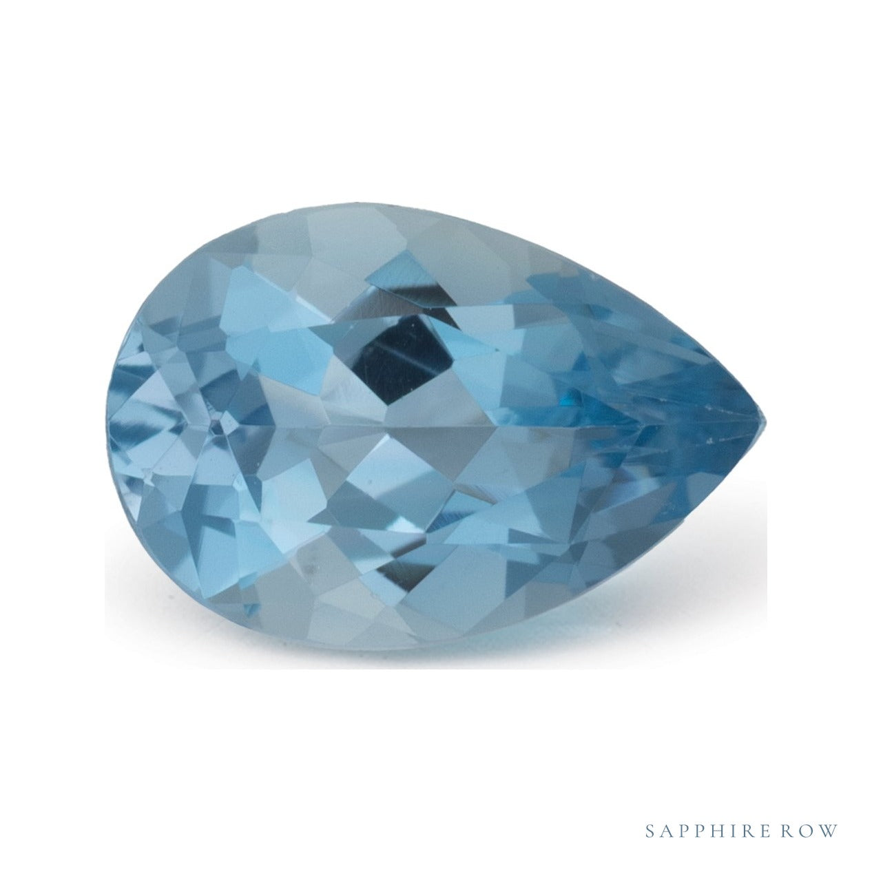 1.16 ct natural blue aquamarine from Madagascar, pear cut | Sapphire Row · cut4 · cut5